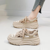 Breakj Shoes Female 2025 Summer New Ins Wind Korean Version Student Shoes Thick Platform Heighten Casual Sports Shoes Female