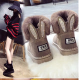 2021 New Women Winter Snow Boots Velvet Padded Shoes Boots Outdoor Fur Keep Warm Shoes Female Solid Casual