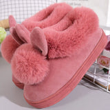 Slippers For Women Winter Warm Cotton Slippers Ladies Winter Velvet Home Floor Thick Bottom Cartoon House leisure