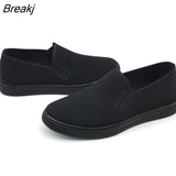 Men Canvas Shoes Simple Casual Mens Loafers Autumn High Quality Anti-Slip Comfortable Vulcanized Shoes Man Flats Size