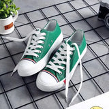 Summer Fashion Women Casual Shoes Lace-Up Comfortable Flat Casual Shoes slipony Woman Footwear Leisure Women Canvas