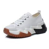 44 Chaussure Femme Women Sneakers Zipper Canvas leather Casual Shoes Mens 2022 Fashion Women Black Sneakers Ladies