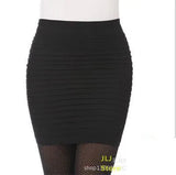 Summer Skirts Sexy Short Ladies Skirt High Waist A-Line Skirts High Elastic Black Red Pleated Skirt Candy