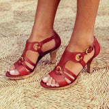 New Style Elegant Strap Sandals Women Sandals Female Bohemian Style Summer Fashion High Heels Women's Shoes