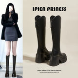 Breakj Style High-Sleeve Boots Winter 2025 Korean Version Of The Burst Net Red With The Same Leg Long Thin Fashion
