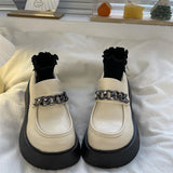 Lolita shoes new sweet bow loafer shoes thick heel platform shoes Japanese soft girl JK uniform shoes college girls women's