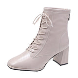 Autumn / Winter Korean Fashion Boots British Style With High Heels, Fashion High Heels, High Heels, Daily Casual