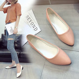 Seasons New Pointed Flat-Bottomed Lazy Shoes Solid Color Leisure Comfortable Soft-Soled