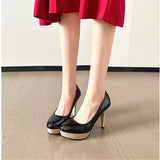Breakj Spring And Autumn New Large-Size Round Head Thin And Fashionable Shallow Foot Single Shoes