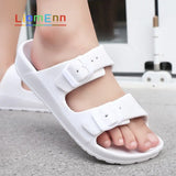 Slippers Women Flat Sandals EVA Light Beach flip flops Blue Red Black White Sandals 2021 Laies Slides Casual Shoes