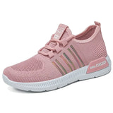 Sneakers Knitted Lace Up Summer Sneakers Women Sock Shoes Light Breathable Female Vulcanized Shoes Ladies Running