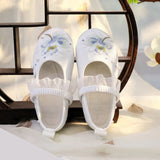 Breakj Embroidered Shoes Girls 'National Style Shoes Performance Shoes Children's Cloth Shoes Ancient Style Han Shoes Performance Ancient Costume