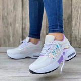 Breakj 2023 New Casual Sneakers Women's Flying Slopes And Round Head Lace With Mesh Breathable Women's