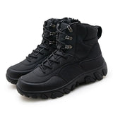 Breakj Men's Shoes Outdoor Work Boots Climbing Boots Autumn And Winter High Help Wear And Anti-Slip Hiking Cross-Country