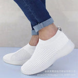 Breakj Large-Size Women's Shoes Autumn Lazy Shoes One Foot Pedal Women Breathable Sports Low-Help Casual Shoes Single