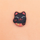 Sale 1pcs Shoe Charms Cute Cat Shoe Accessories Buckle Garden Shoes Decorations Fit Croc JIBZ Kid's X-mas Free
