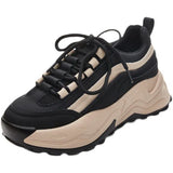 Sports Shoes Female 2023 Summer Rubber PU Color Cake Platform Bottom Lightweight Casual Fashion Dad Shoes