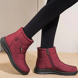 Ankle Boots Women Waterproof Women Snow Boots Black Round Toe Shoes Woman Comfortable Female Flat Boots Sneakers Big