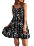 Summer Women Sexy Off Shoulder Beach Dress New Fashion Sleeveless Floral Print Dress Lady Elegant Slash Neck Pleated Strap