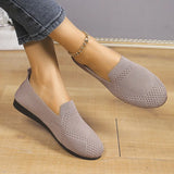 Flat Bottom Flying Weaving Shallow Mouth Single Shoes Women Soft Sole Light Hollow One Foot Pedal Lazy