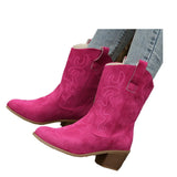 Breakj New Autumn And Winter Women's Boots Large-Size Pure Color Fashion Coarse And Pointed Martin