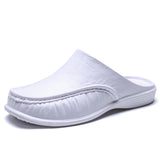 Summer Men's Half Sole Slippers Classic Closed Toe Sandals Slipper Mule Clogs Men Flip Flops 40-47 Plus Size Garden