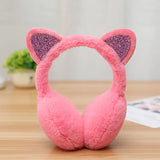 Winter Cat Ear Earmuffs Fur Warm Women Ear Protect Cute Faux Soft Fluffy Ladies