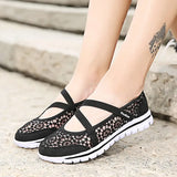 Mesh Flats 2021 Women Fashion Breathable Vulcanized Women's Light Ladies Sneakers Female Walking Shoes Plus Size