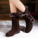 Breakj Winter 2025 New Cotton Shoes With Velvet Warm Cotton Boots Casual Snow
