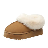 Autumn And Winter Pedal Snow Boots Women's Shoes Plus Cotton Shoes Plus