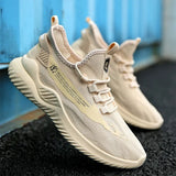 Mens Casual Shoes Breathable Mesh Men Running Sneakers Lightweight Lace-up Tenis Vulcanized Shoes Walking Male