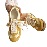 Derain Shoes 20255 New Round Head With Flat-Bottomed Small White Shoes Low-Top Sports