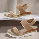 Women's wedge heeled fashion sandals, summer fish mouth loose set foot platform
