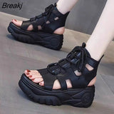 Women Sandals 2023 Rome Sandals Elegant Casual Shoes for Women Soft Water Proof Platform Fashion Gladiator Sandals