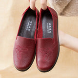 Quality Women Leather Loafers 2021 Spring Women's Flat Shoes Breathable Slip on Flats Ladies Casual Moccasins