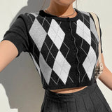 Ribbed Casual Tshirts Cotton Women Summer Short Sleeve Crop T Shirt Ladies Turn-down Collar Solid White Tee
