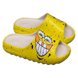 2021 Summer New Men's Slippers Thick-Soled Non-Slip Sandals Female Graffiti Casual Home Beach Slippers EVA Cartoon