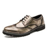Brogues Men Dress Shoes Business Lace Up Men Loafers Formal Oxford Men Wedding Party Shoes Zapato Hombre Plus Size