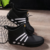 on Rainboots Men's Rubber Shoes Fishing Boots Short Rain Shoes Men Garden Boot Waterproof Lovers Shoes 2021 New Rain
