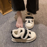 Breakj And Winter New Snow Boots Female Niche Design Velcro Warm Not Stuffy Feet Dopamine High Appearance Level Hot