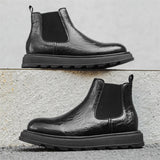 Breakj Boots Men's Fall Locomotive Smoke Boots High Bang Martin Boots