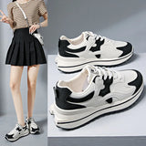 Style Casual Sports Shoes 2024 Spring And Autumn Korean Version Ins100 Fashion Single Shoes Thick-Soled Casual Shoes Women's