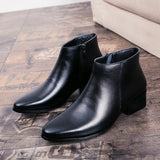 Mens Leather Boots Classic British Style Casual Business Shoes High Quality Ankle Boots for Men Plus Size Men