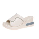 Summer New Slope Heel Sandals And Slippers For Women To Wear Fashionable Online Celebrity Muffin Thick Soles