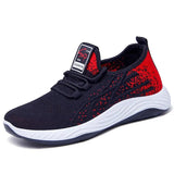Sneakers Knitted Lace Up Summer Sneakers Women Sock Shoes Light Breathable Female Vulcanized Shoes Ladies Running