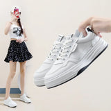 Breakj 2025, Small White Shoes New Korean Version Ins Female Students Taller Platform Sports Board Shoes Casual Shoes