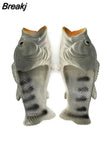 Beach Funny Slippers Man Footwear Family Shoes Parent-child Sandals Plus Size 24-47 Shoes Boys Unisex Fish Slippers