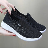 Women's Sports Shoes Sneakers Shoes Fashion Hollow Out Breathable Leisure Walk Soft and Comfortable Zapatos De