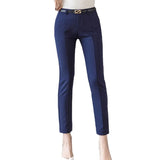 Women 2019 New Ankle-length Capris Female Leggings Pantalon Femme Workwear Slim High Waist Elastic Casual Woman