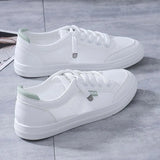 Sneakers Women's Vulcanize Shoes Spring Autumn Breathable Flats Solid Color Mesh Shoes Young Woman Casual White